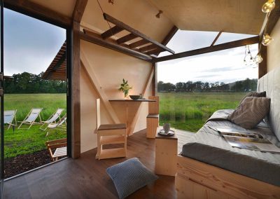 Wander tiny house Fur uitzicht